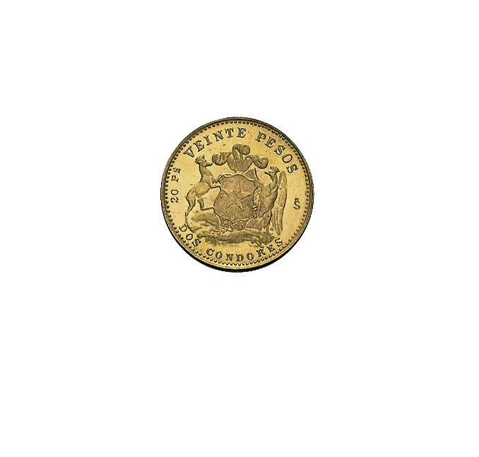 20 Pesos Chile Goldmünze
