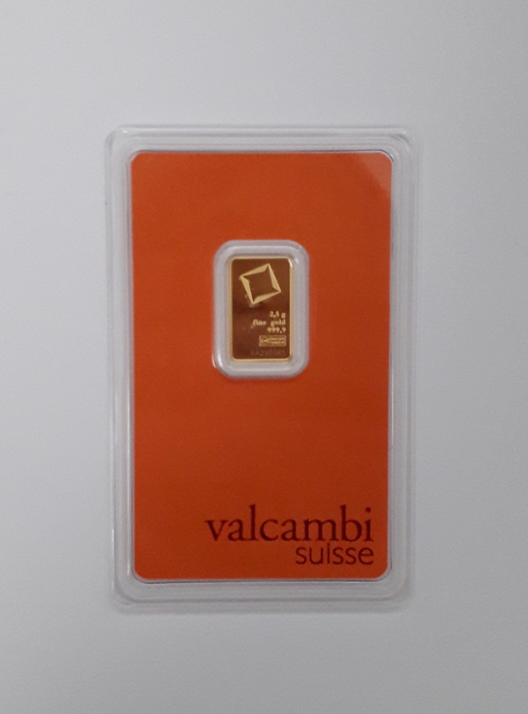 2,5 g Valcambi Goldbarren Neuware -Nur im Onlineshop erhältlich-