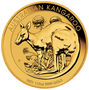1/2 Unze (oz) Australian Kangaroo Neuware Jahrgang 2022