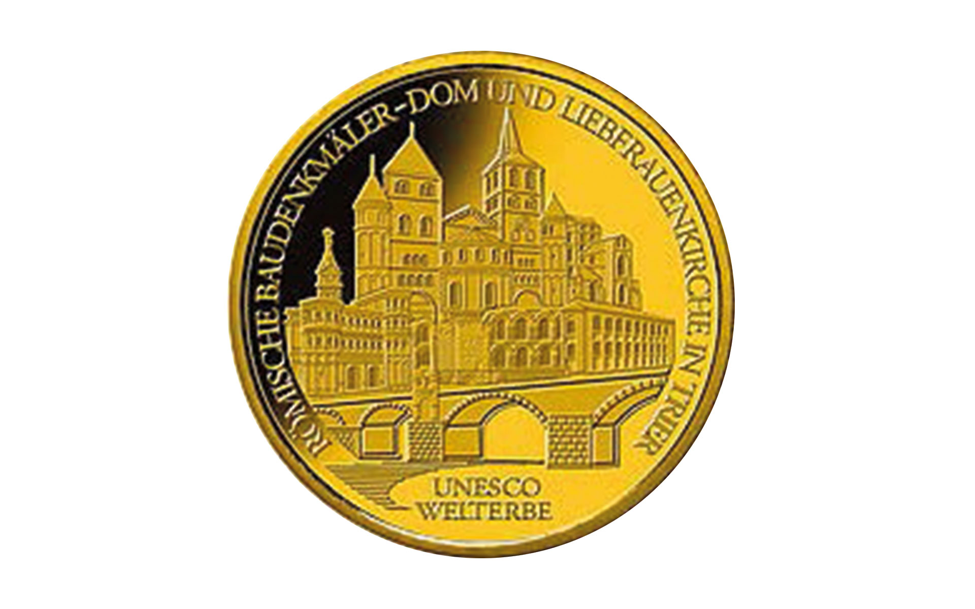 100-Euro-Goldmünze 2009 "UNESCO Welterbe – Römische Baudenkmäler - Dom und Liebfrauenkirche in Trier"
