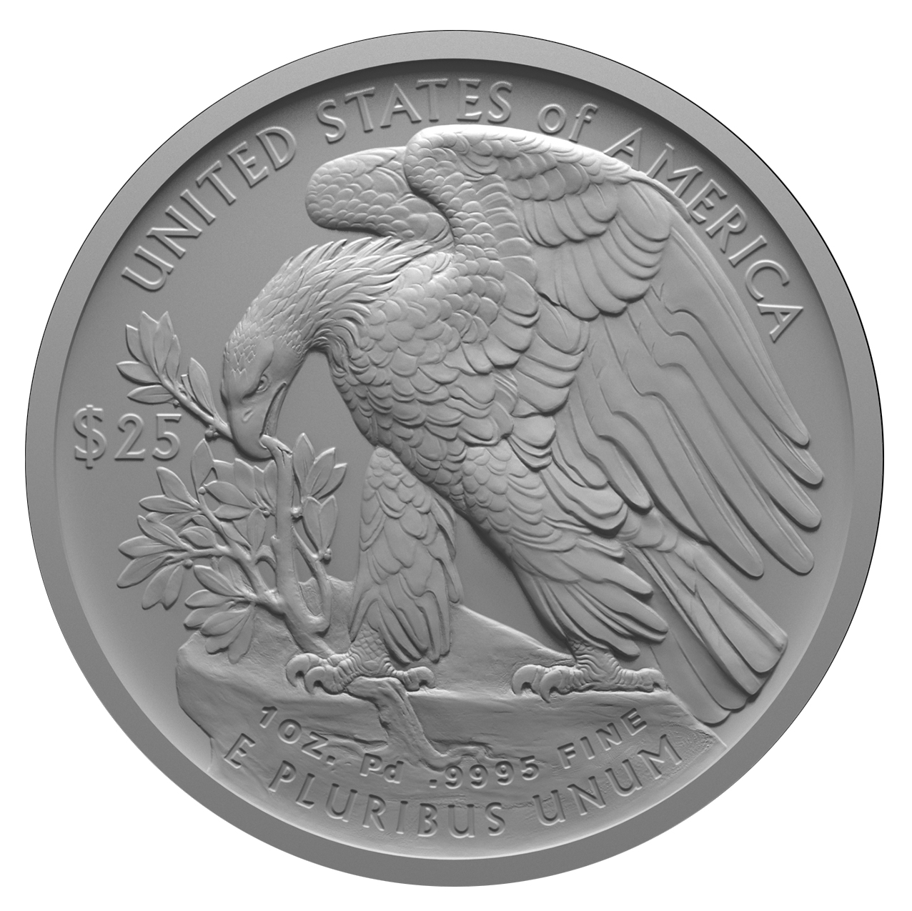1 Unze (oz) American Eagle Palladiummünzen