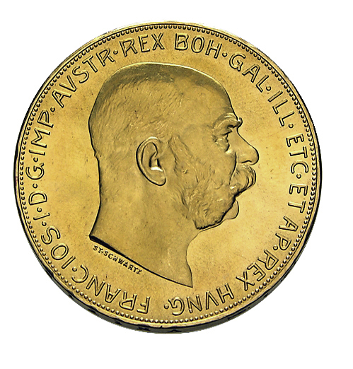 100 Kronen Österreich Goldmünze