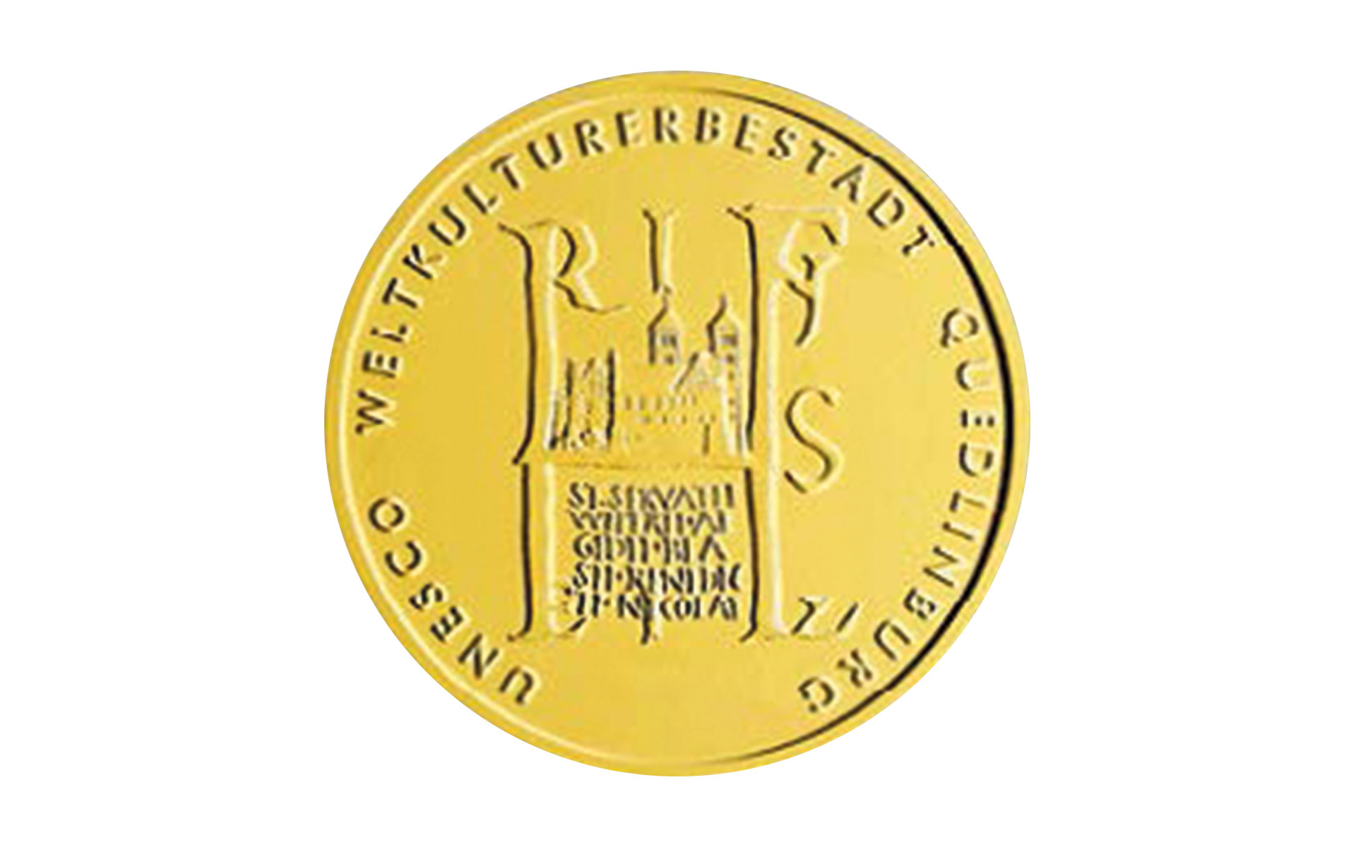 100-Euro-Goldmünze 2003 "UNESCO Weltkulturerbe Stadt Quedlinburg"