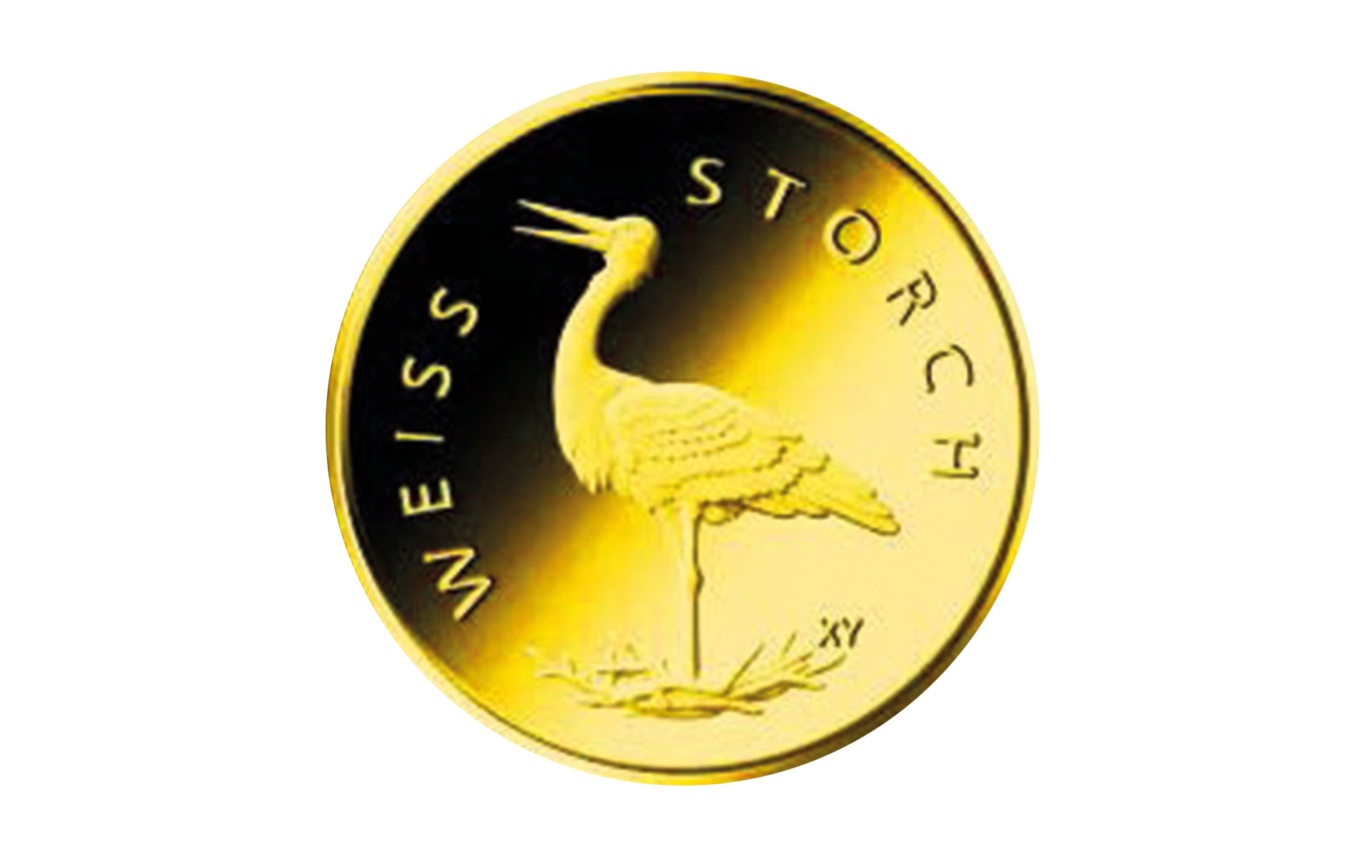 20-Euro-Goldmünze 2020 "Weißstorch"
